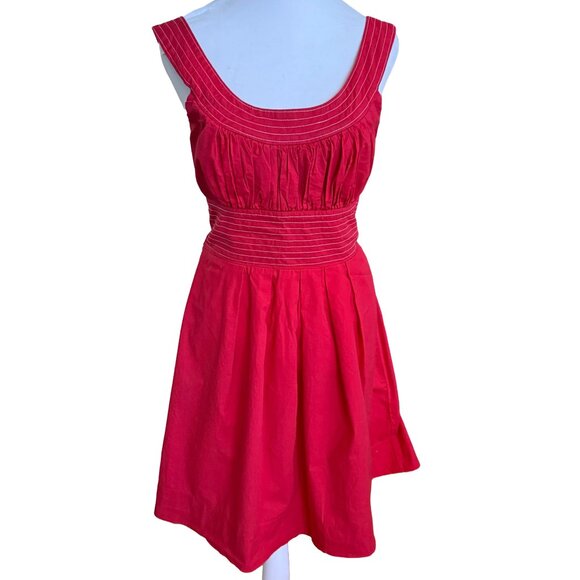 Trixxi Women's Junior 9 Red Fit and Flare Dress - Picture 1 of 5